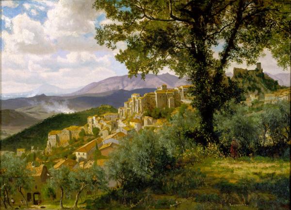 Albert Bierstadt Olevano oil painting image